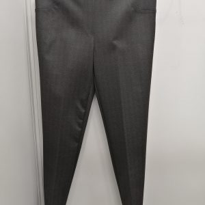 Pantalone micro fantasia effetto spinato